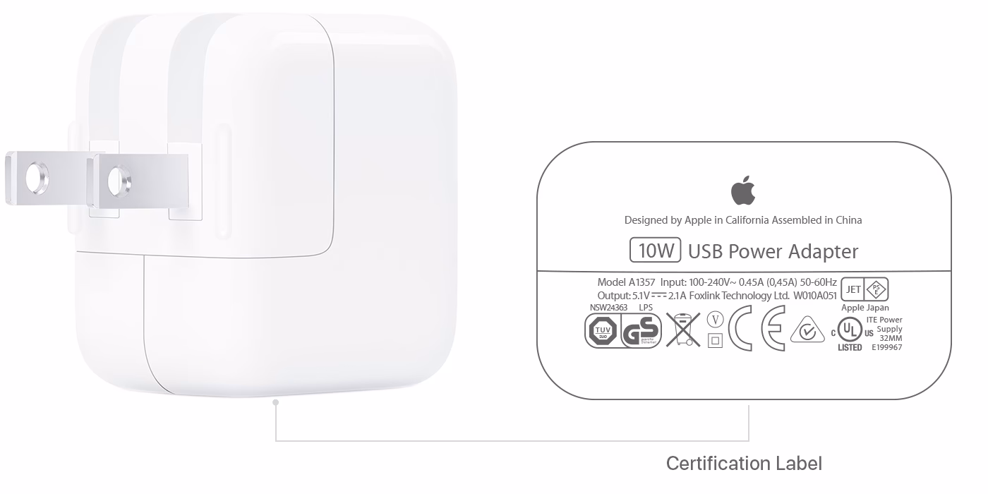 What is a 10W USB charging adapter?