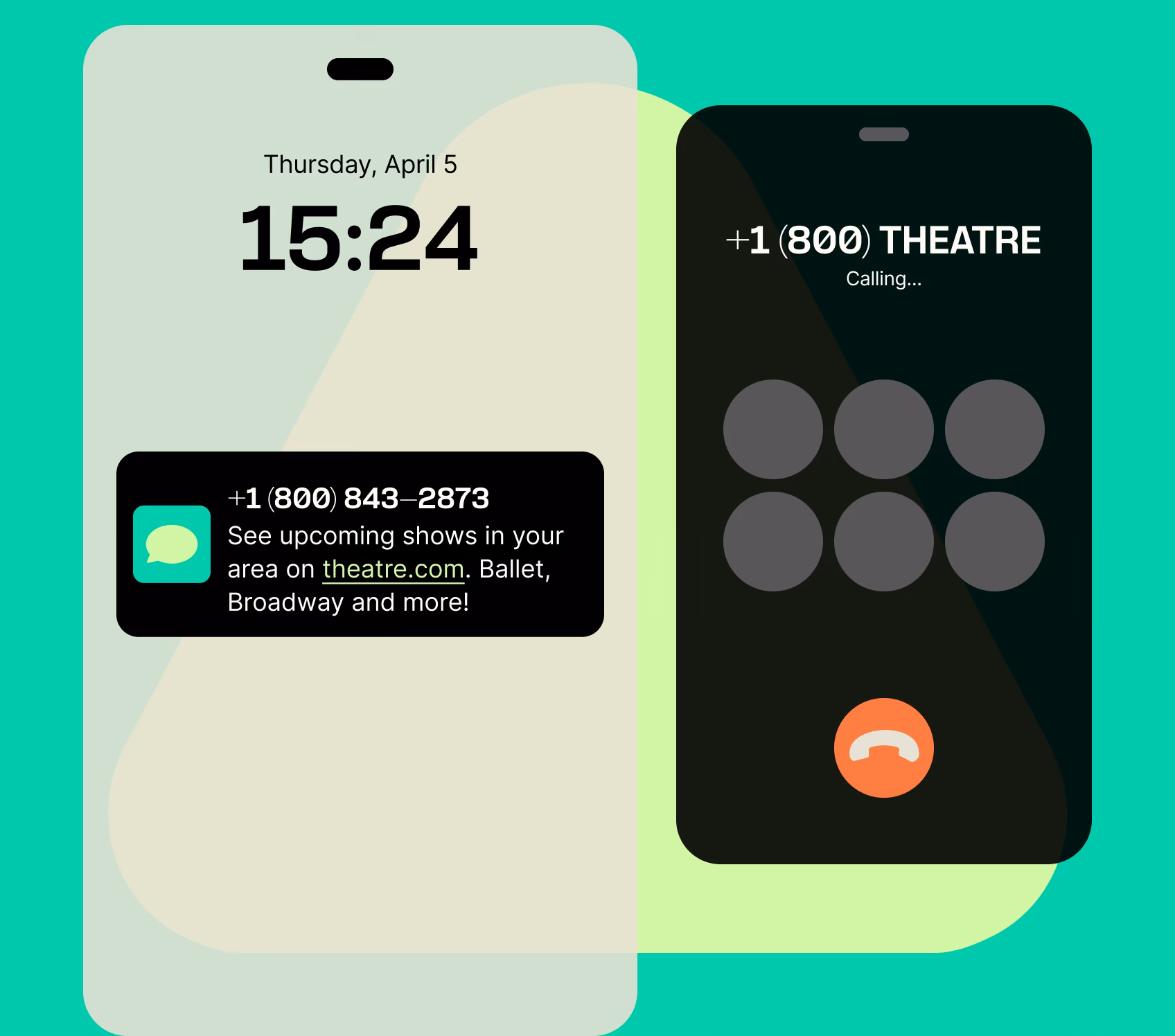How do I call a 1800 number from my mobile?