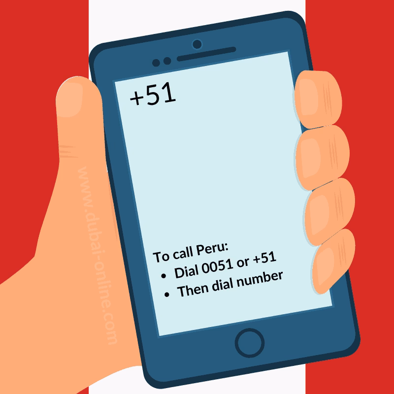 What country code is 51?