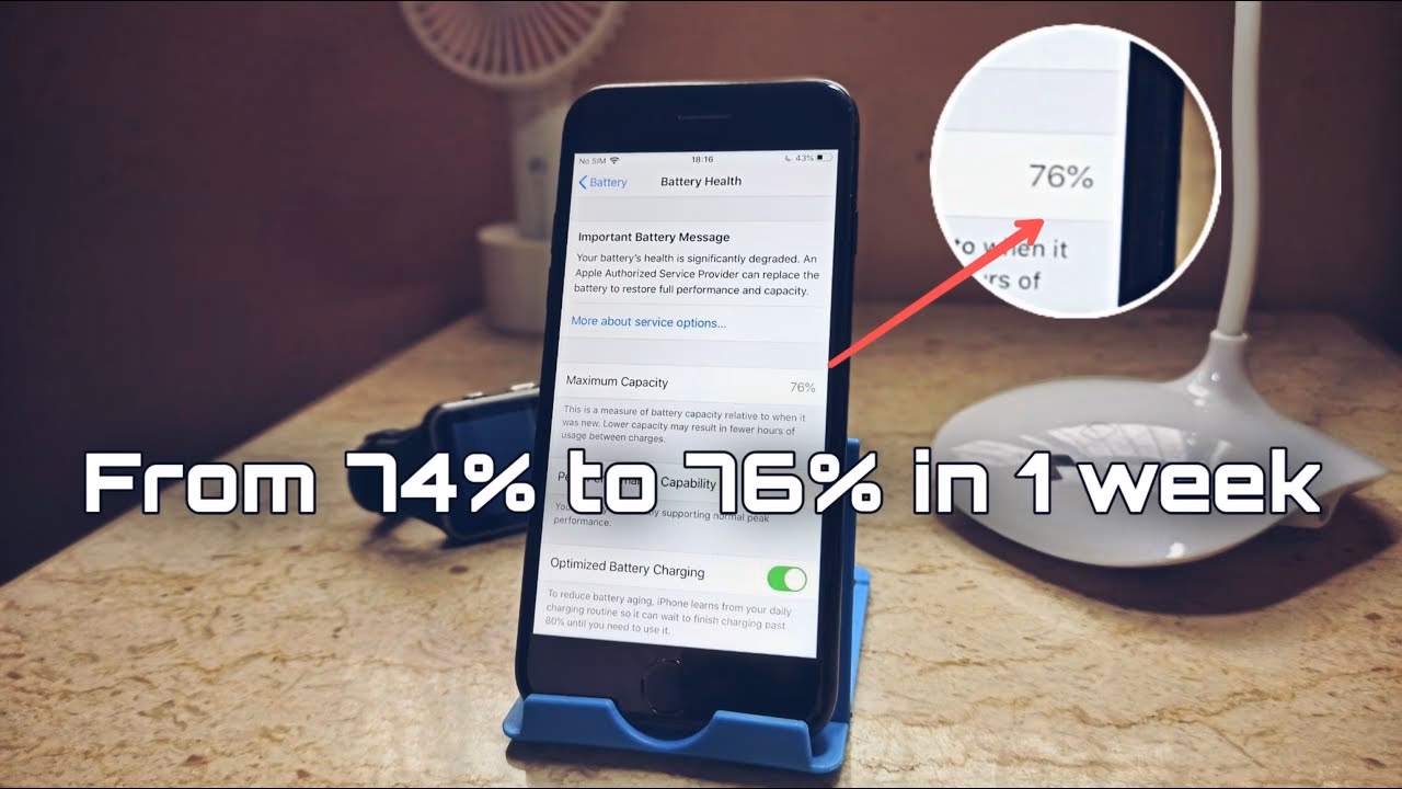 Is 76% battery health good?