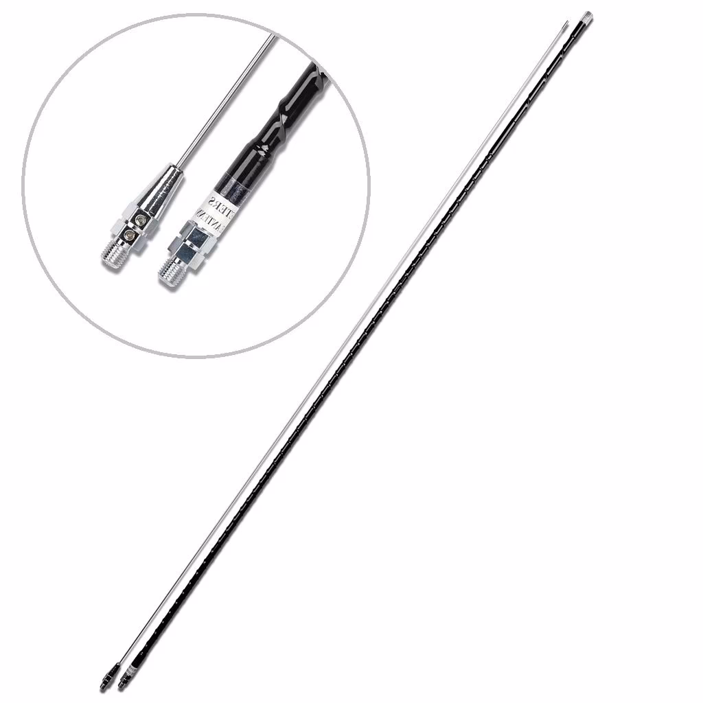 What are the different types of mobile whip antennas?