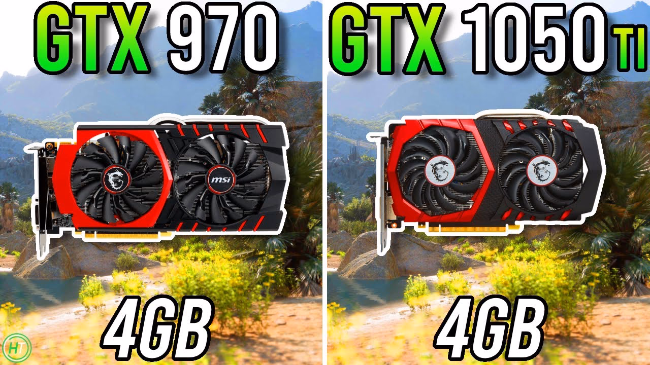 Which is better GTX 1050 or GTX 970?