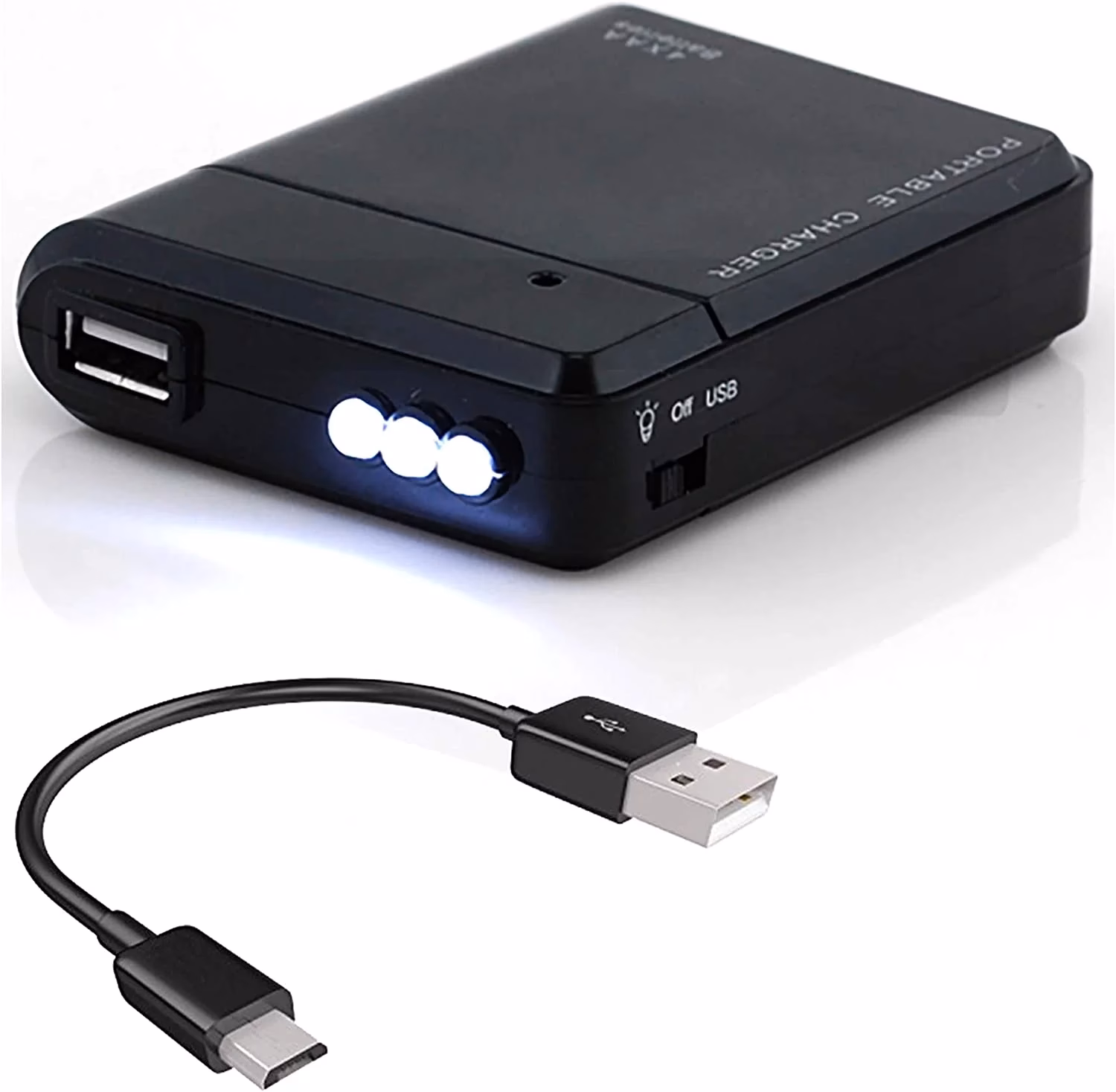 How many AA batteries does a portable AA Battery Travel Charger take?