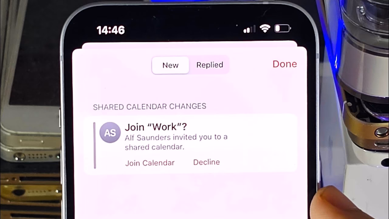 How do I accept a calendar invite on iPhone?