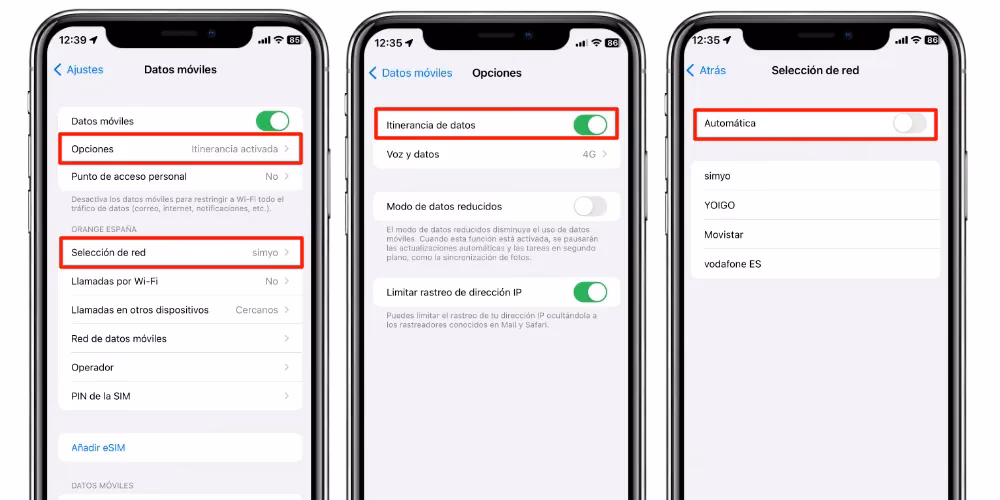 ¿Cómo activar el roaming en mi iPhone?