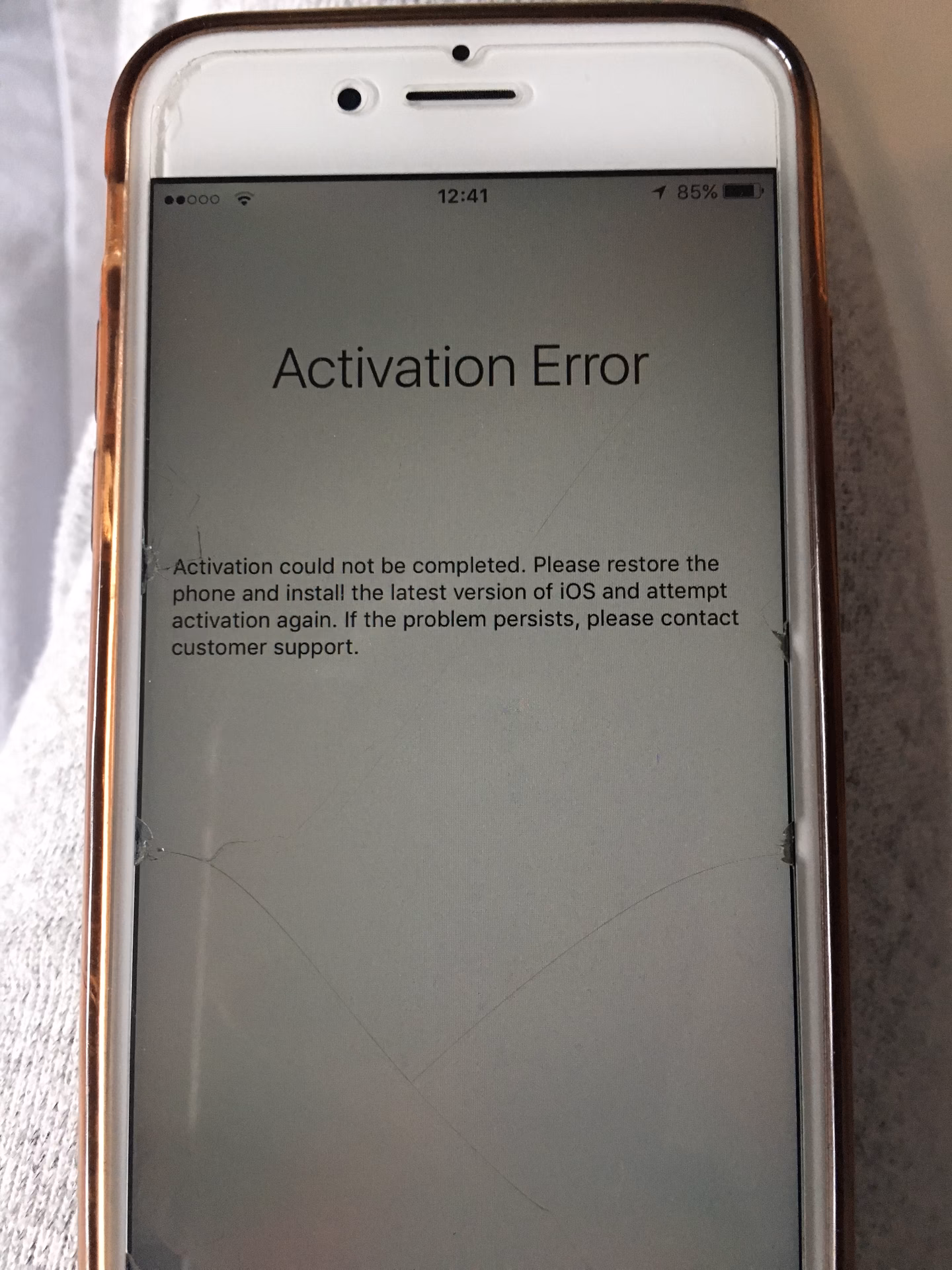 What should I do first to fix iPhone activation error?