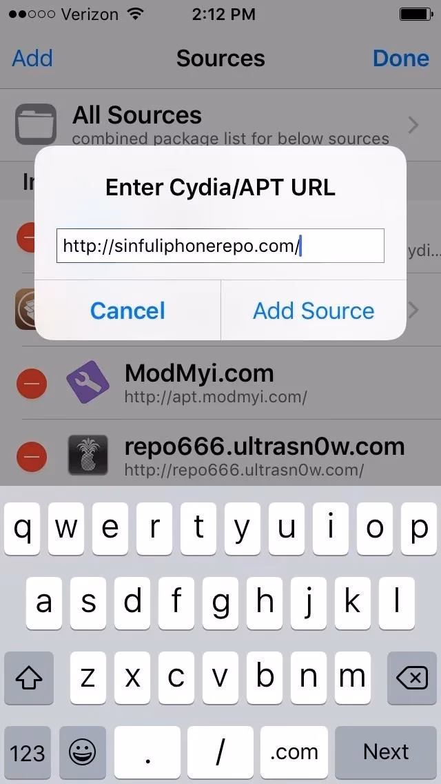 How do I add a repo to Cydia?