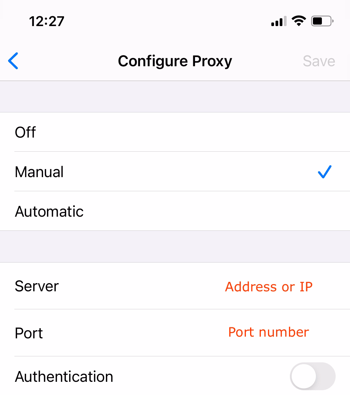 How does proxy work on iPhone?