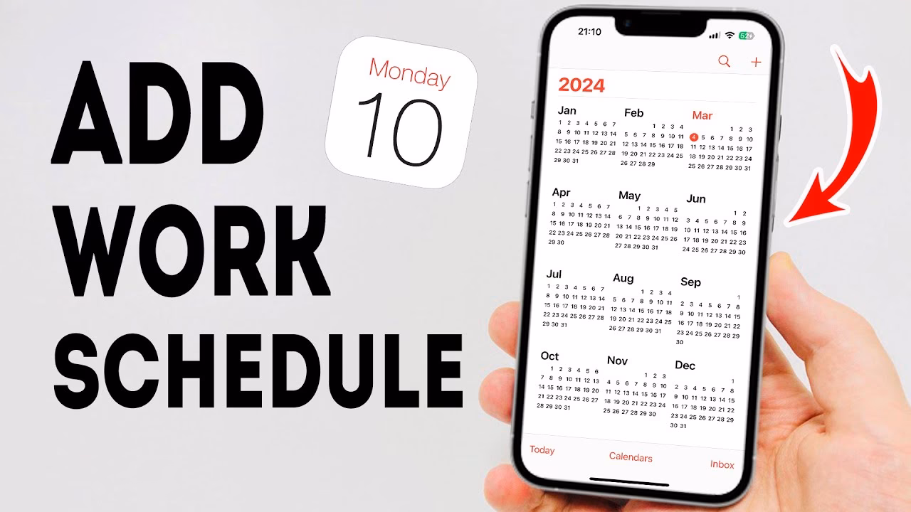 How do I add a schedule to my calendar?