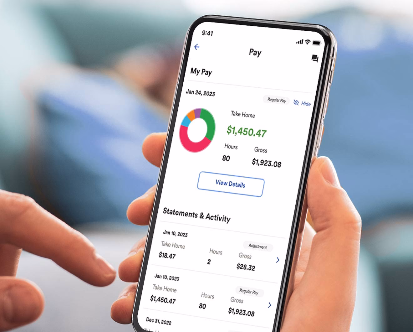 Why do we use the ADP mobile app?
