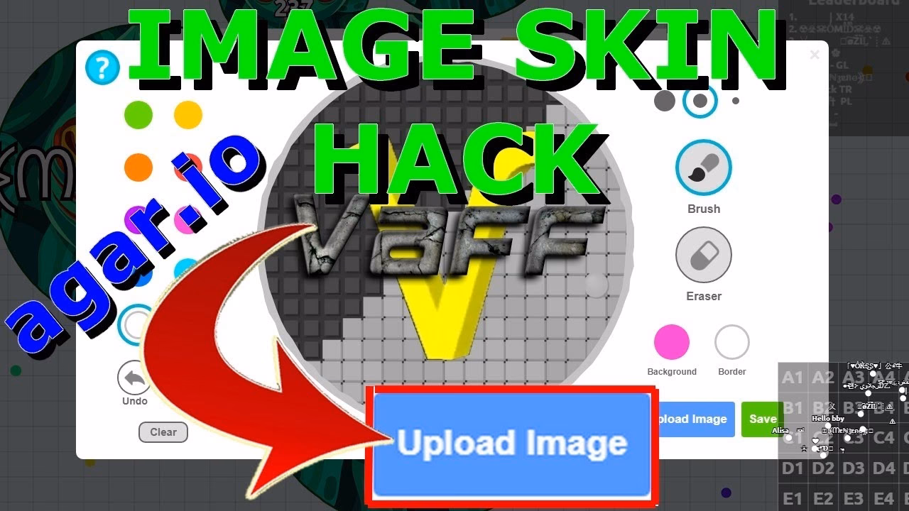 How do I upload a skin to agartool?