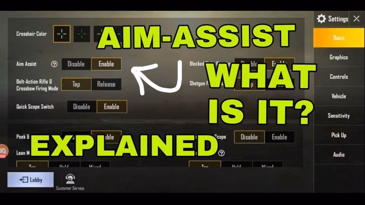 How do I Turn on aim assist?