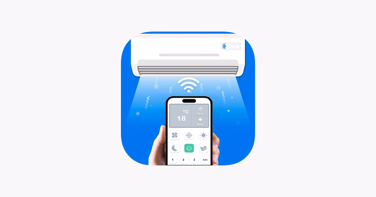 How do I download an air conditioner remote app?