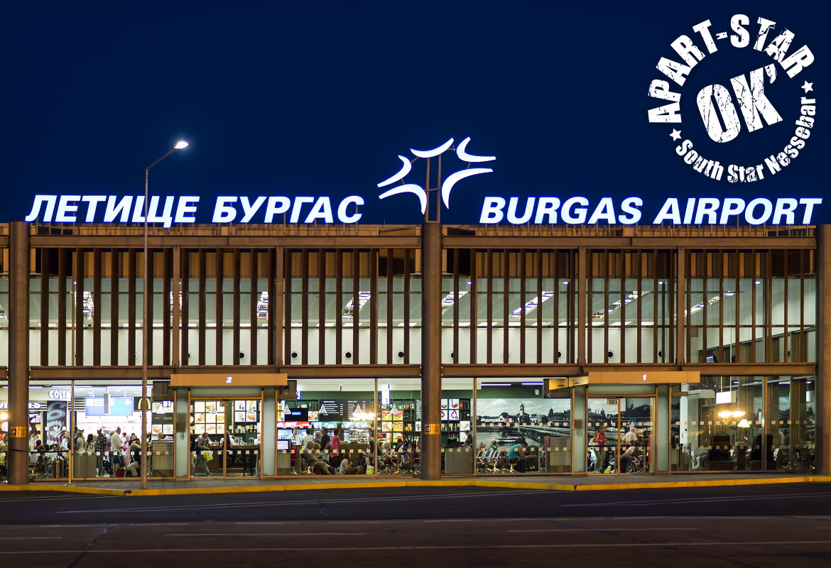 What services are available at Burgas Airport in Bulgaria?