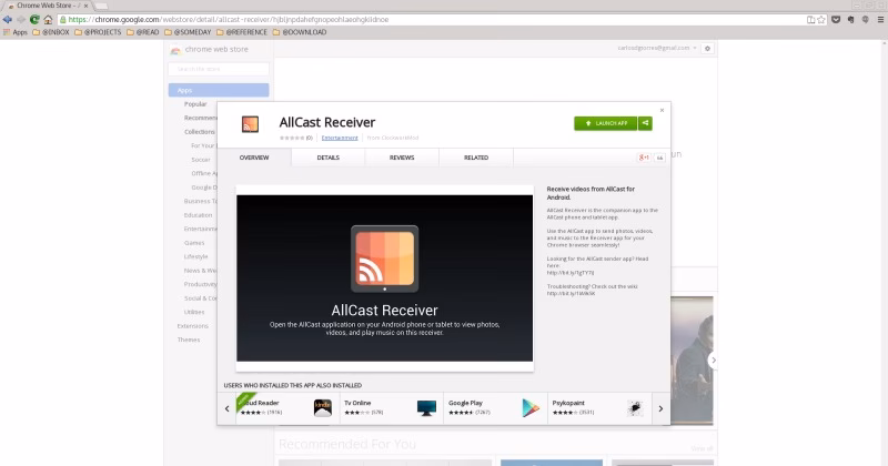 How do I get allcast to work on Chrome?