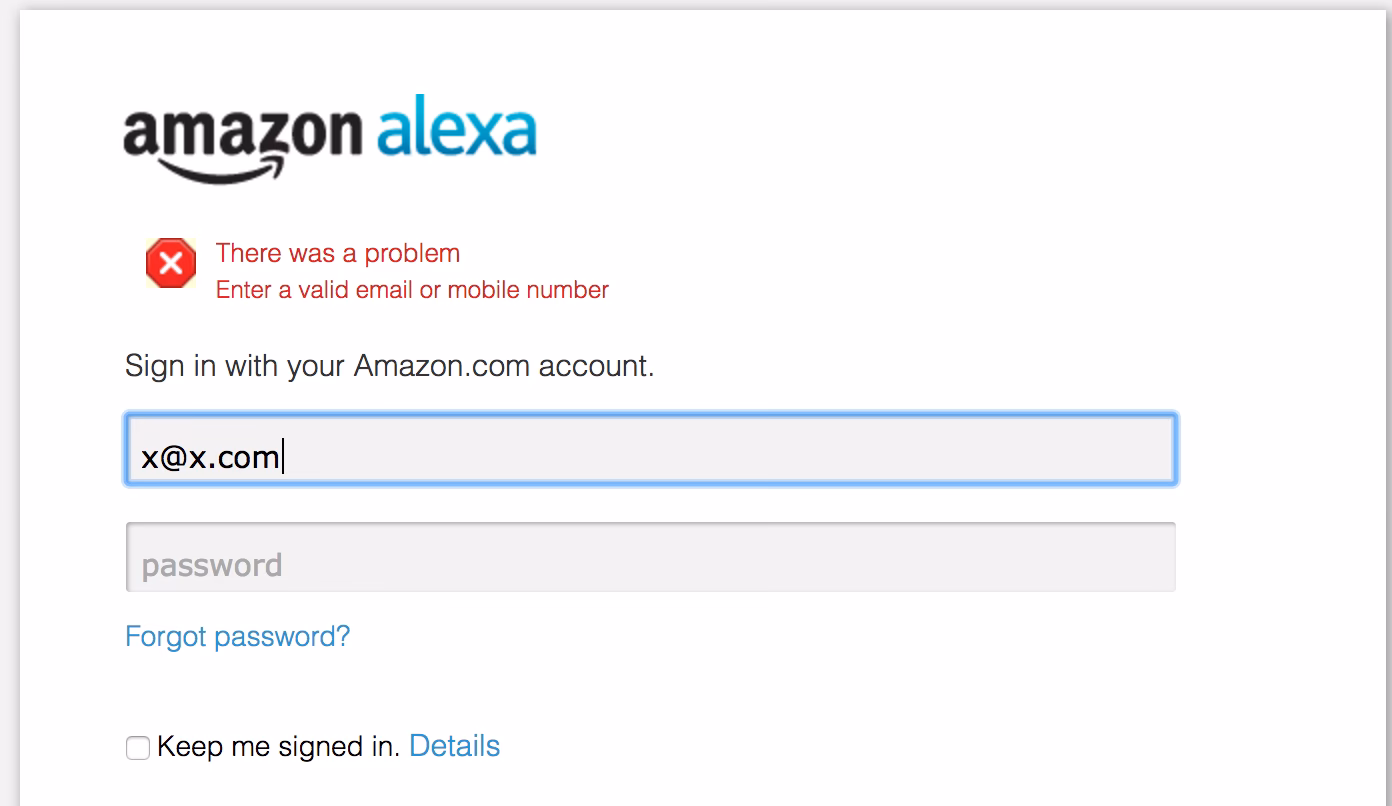 How do I get a password from Amazon?
