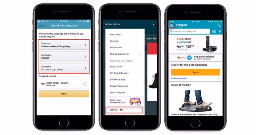 Where can I Buy Amazon products from a single app?