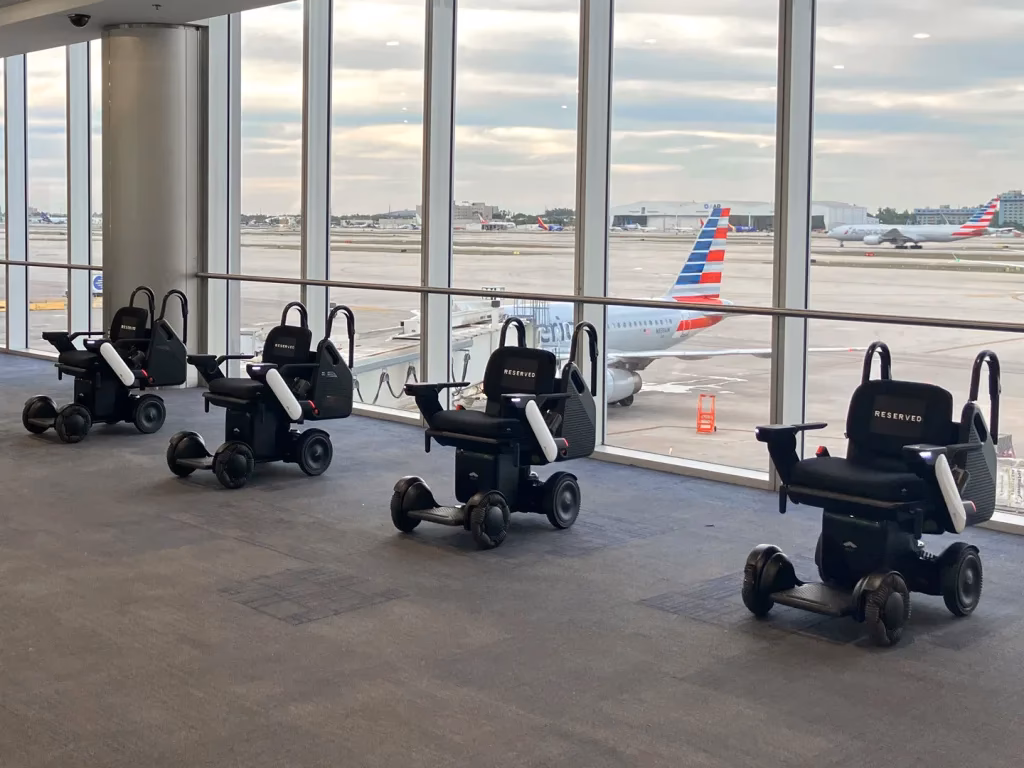 What is an airline-approved mobility scooter?