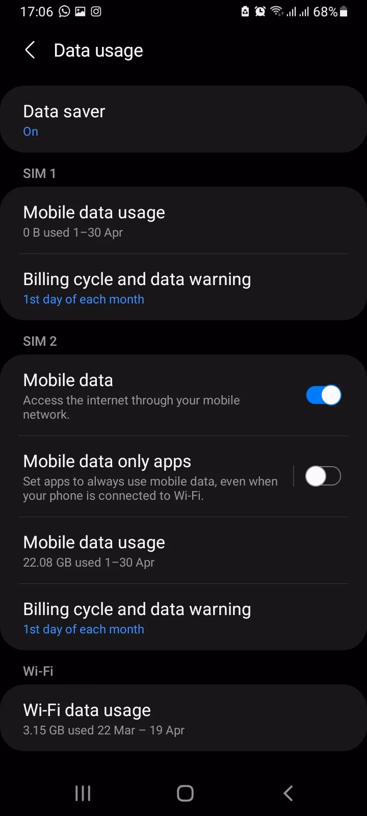 How to control mobile data usage on Android?