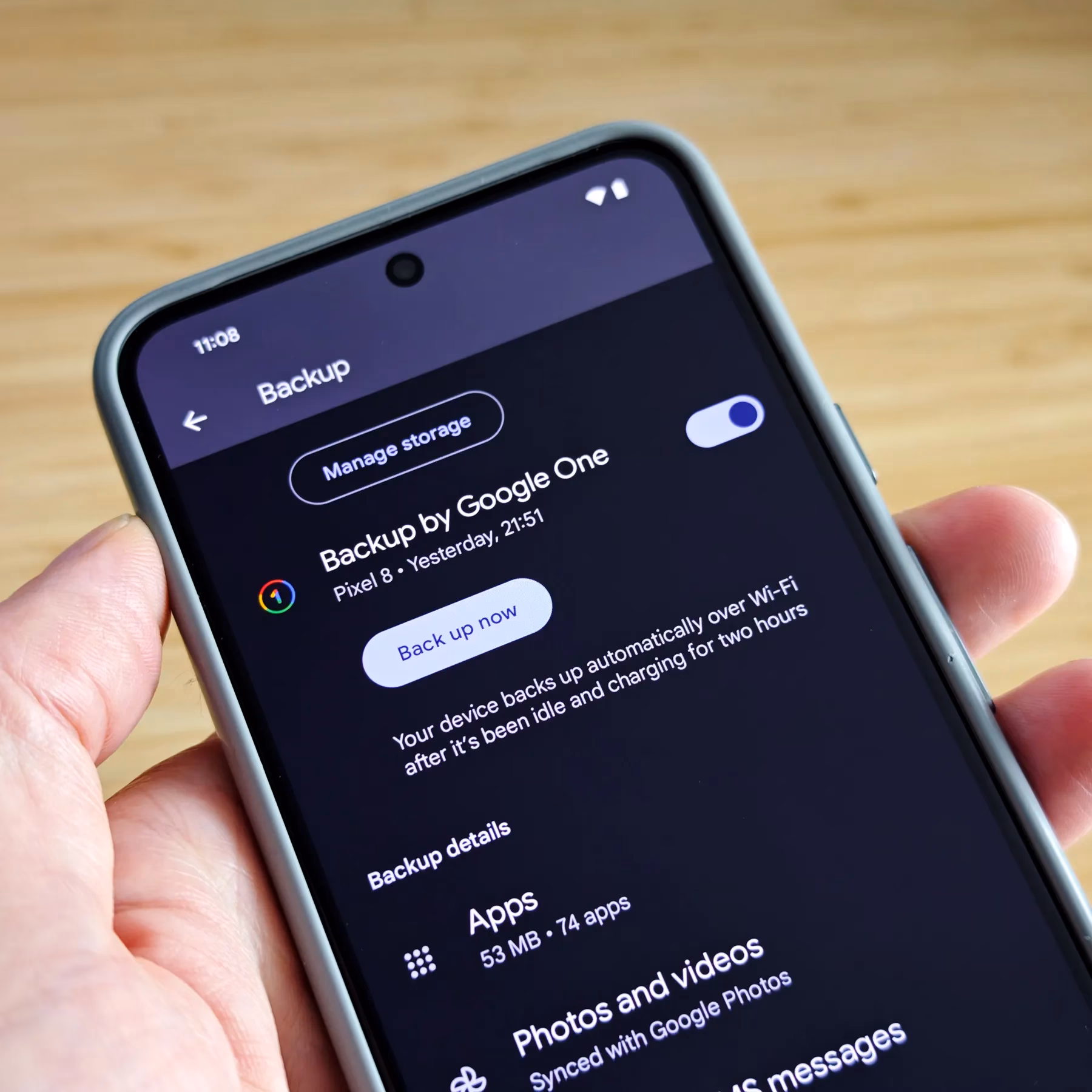 How do I backup my Android phone to Google Drive?