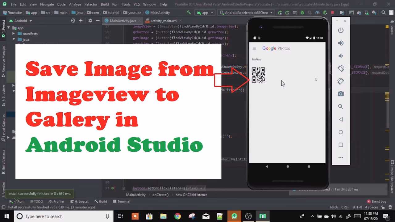 How to save a photo from Android device to another location?