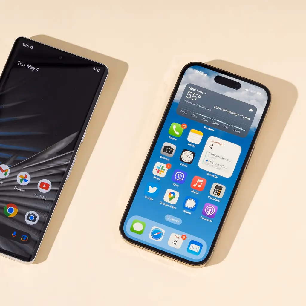 What is the iPhone vs android market share in 2025?