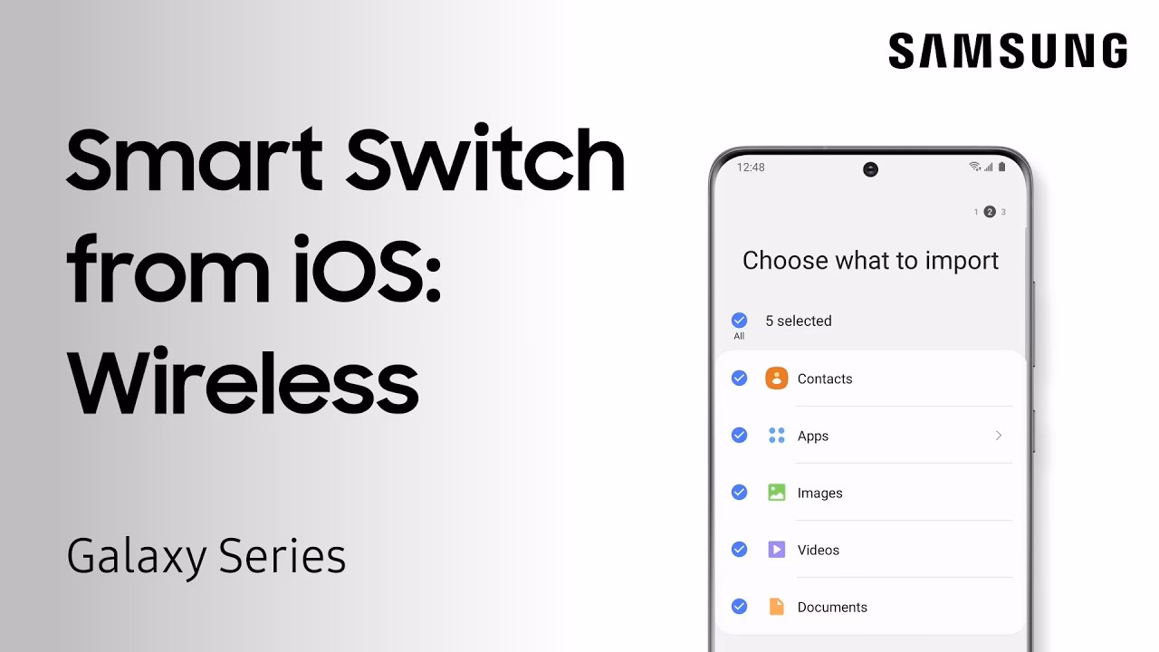 How to transfer data from iPhone to Samsung using smart switch?
