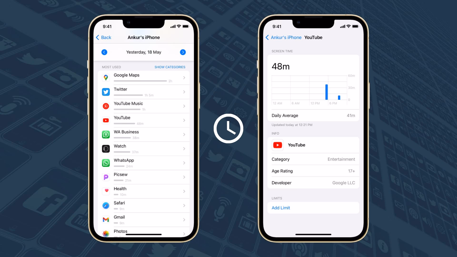 How do I Check app usage on my iPhone?