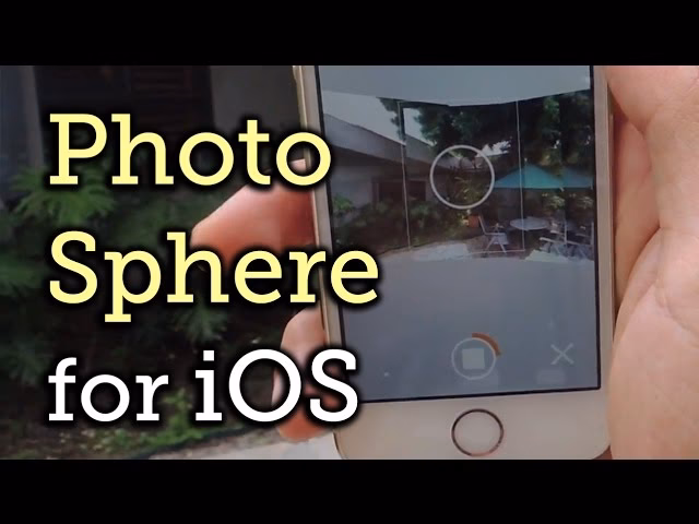 How to make a photo sphere on iPhone?