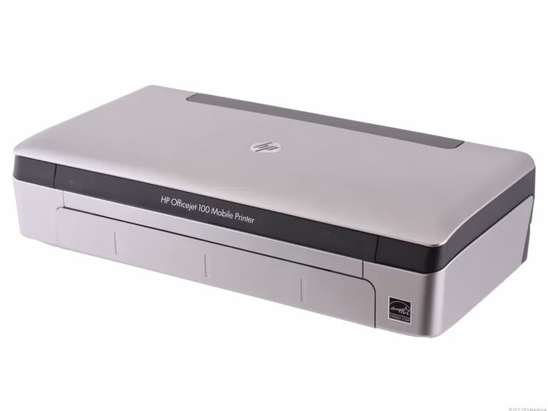What language is the HP OfficeJet 100 mobile printer manual available in?
