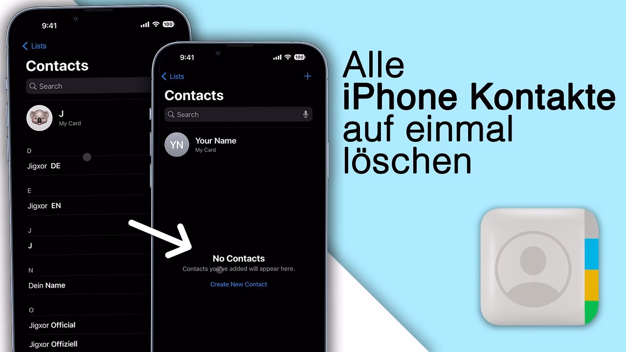 Wie lösche ich einen Kontakt auf dem iPhone?