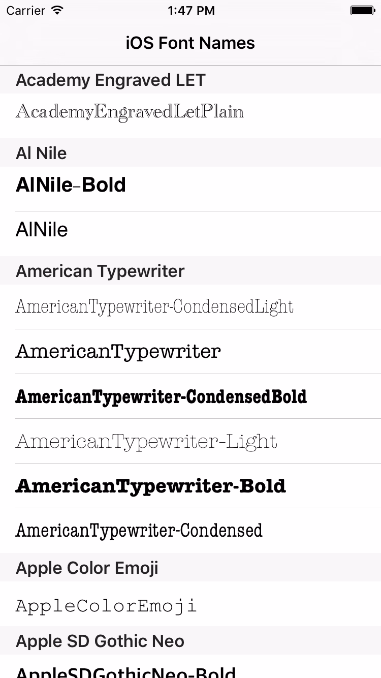 What typeface does Apple use?