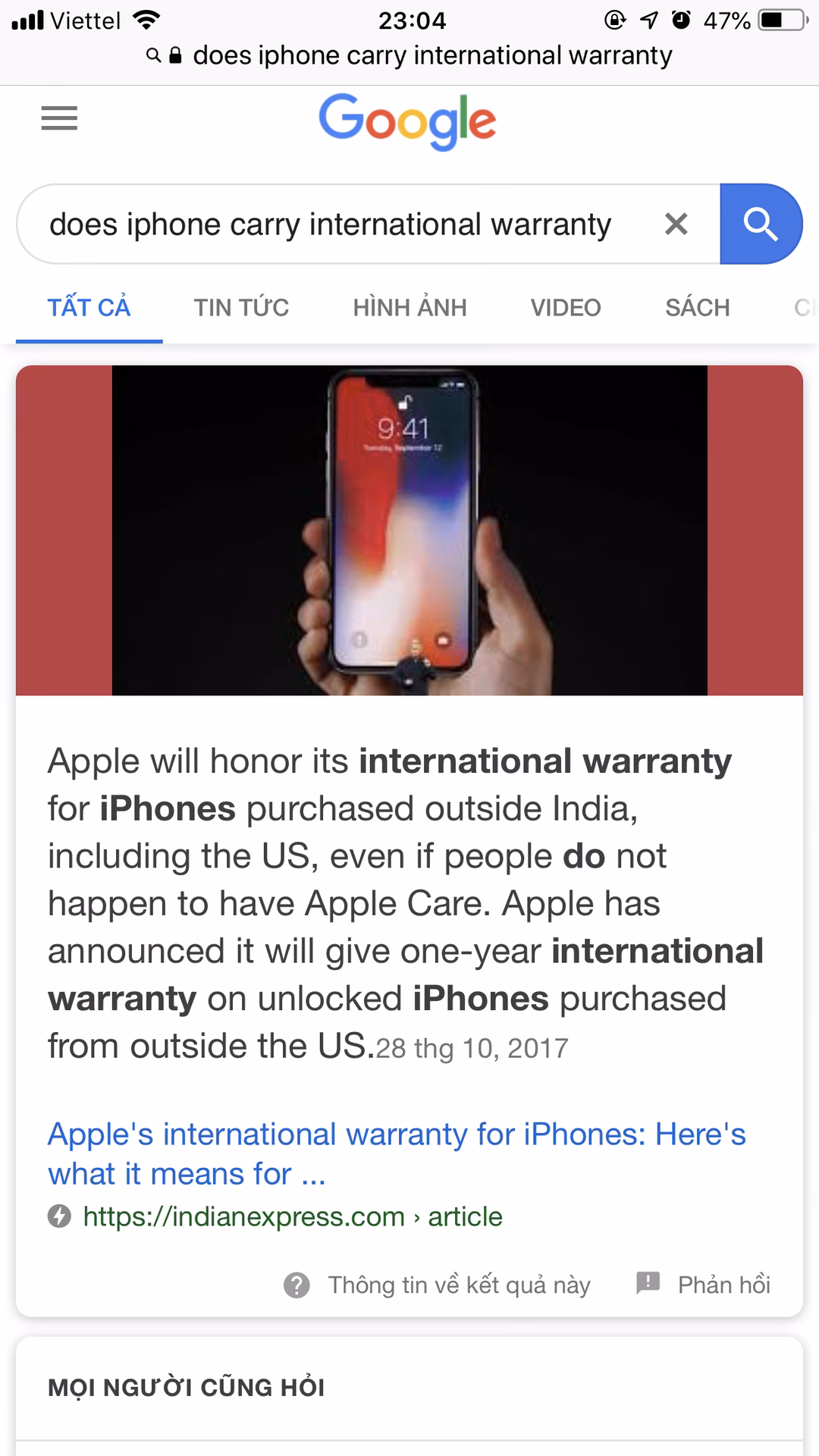 Is iPhone warranty valid only in the country of purchase?