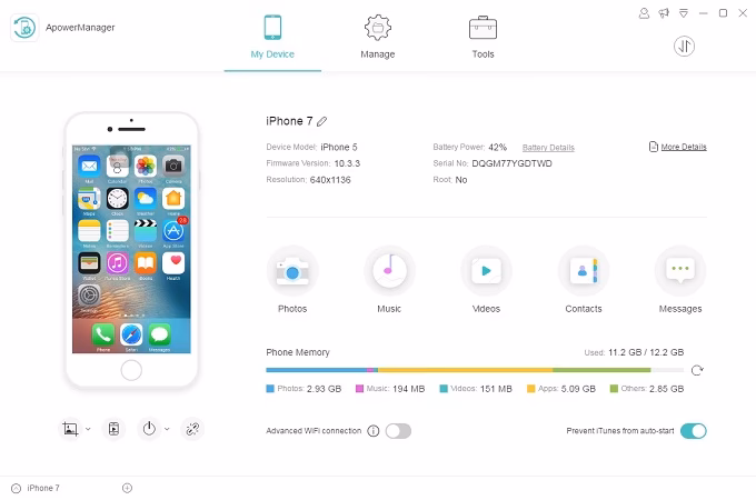 How do I change app data on my iPhone?
