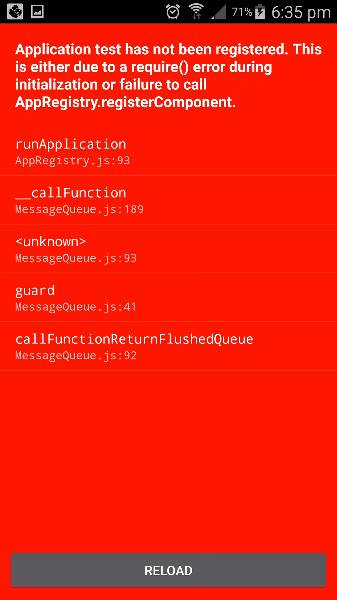 Why is my app not registered?