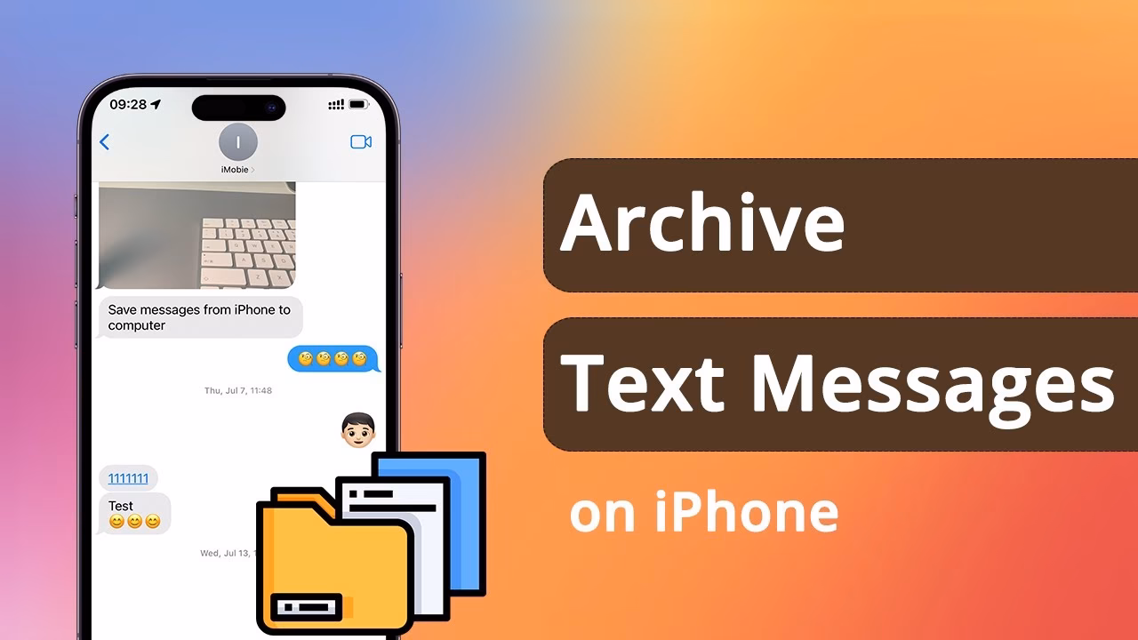How do I archive messages/iMessages on my iPhone?