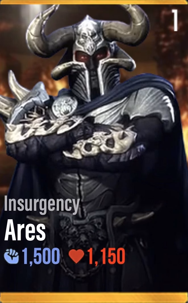 Where can I find Ares in Injustice?