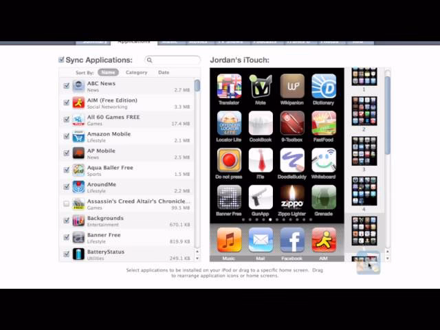 How do I organize my iPhone apps?