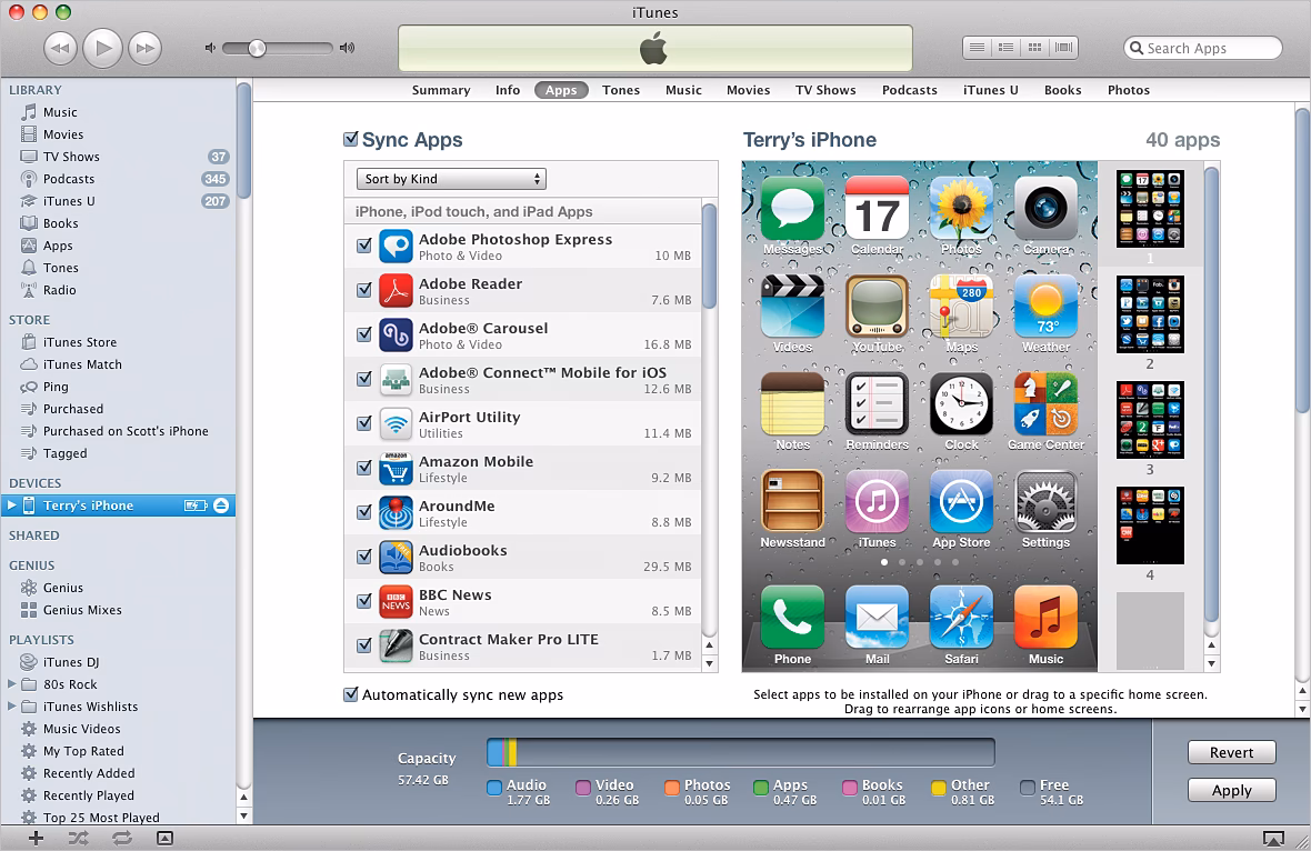 How do I reorder apps on my iPhone?