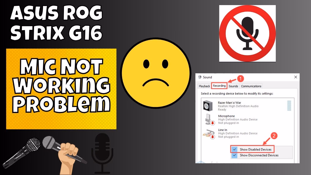 What causes speakers/microphones problems?