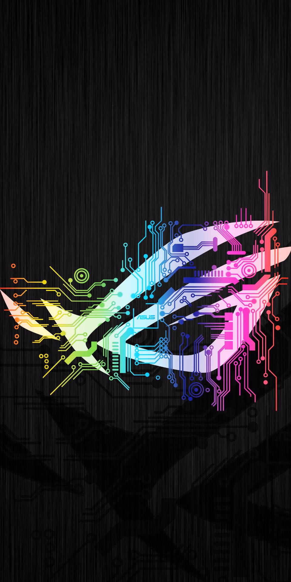 How many images are there in the Asus default wallpaper collection?