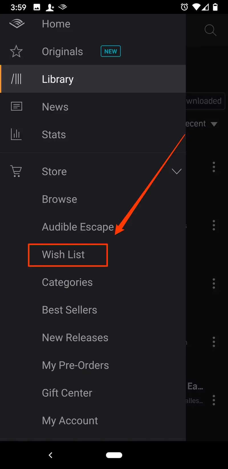 How do I sort my wishlist audiobooks?