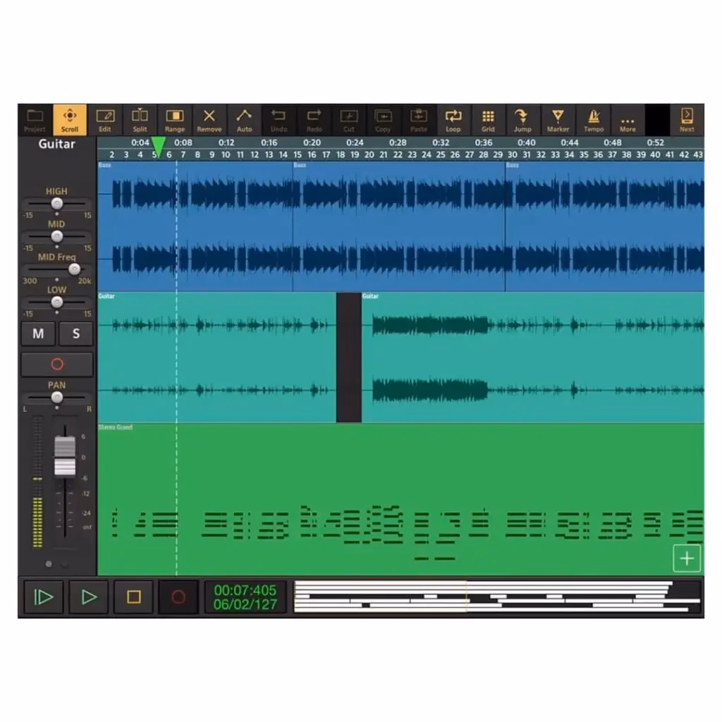 What is Audio Evolution mobile studio's arranger screen?