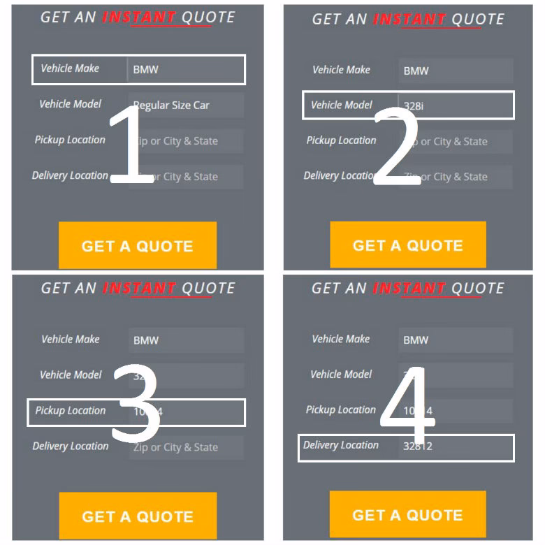 How do I get auto shipping quotes?