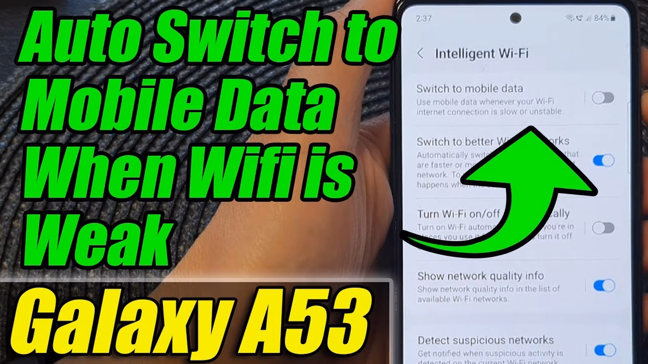 How do I set my phone to use mobile data automatically?