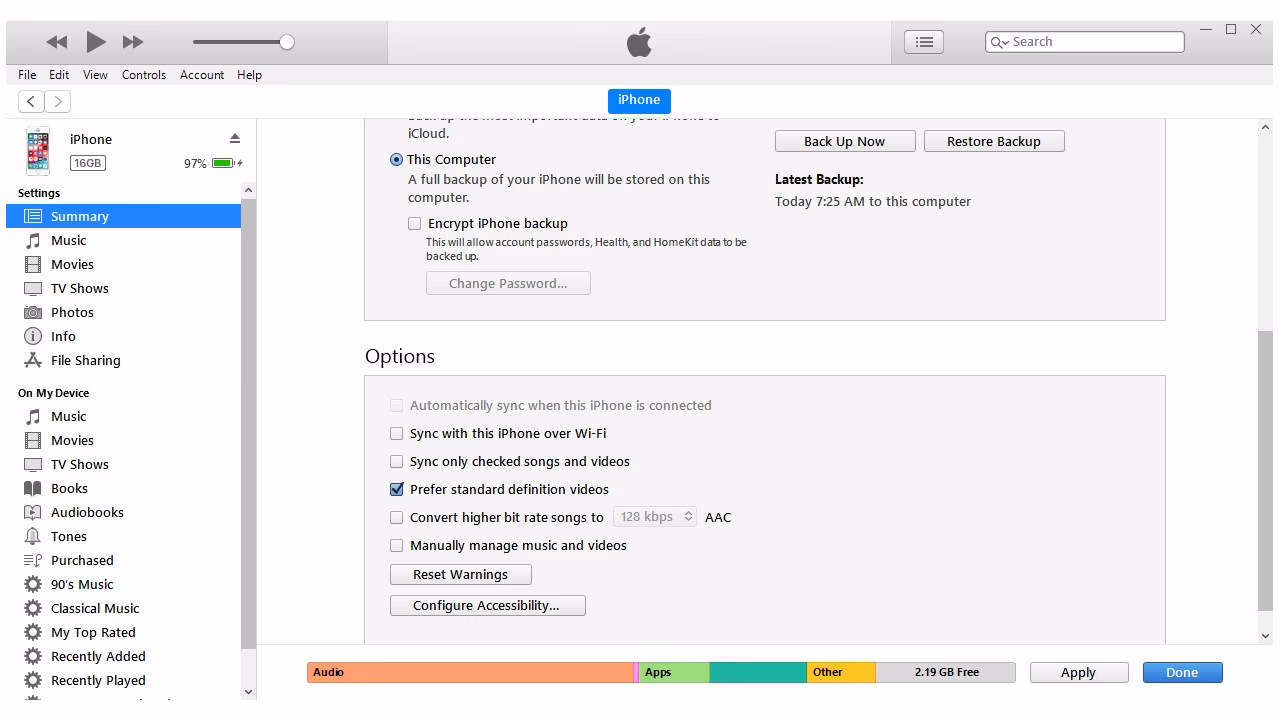 How do I Stop my iPhone from syncing automatically?