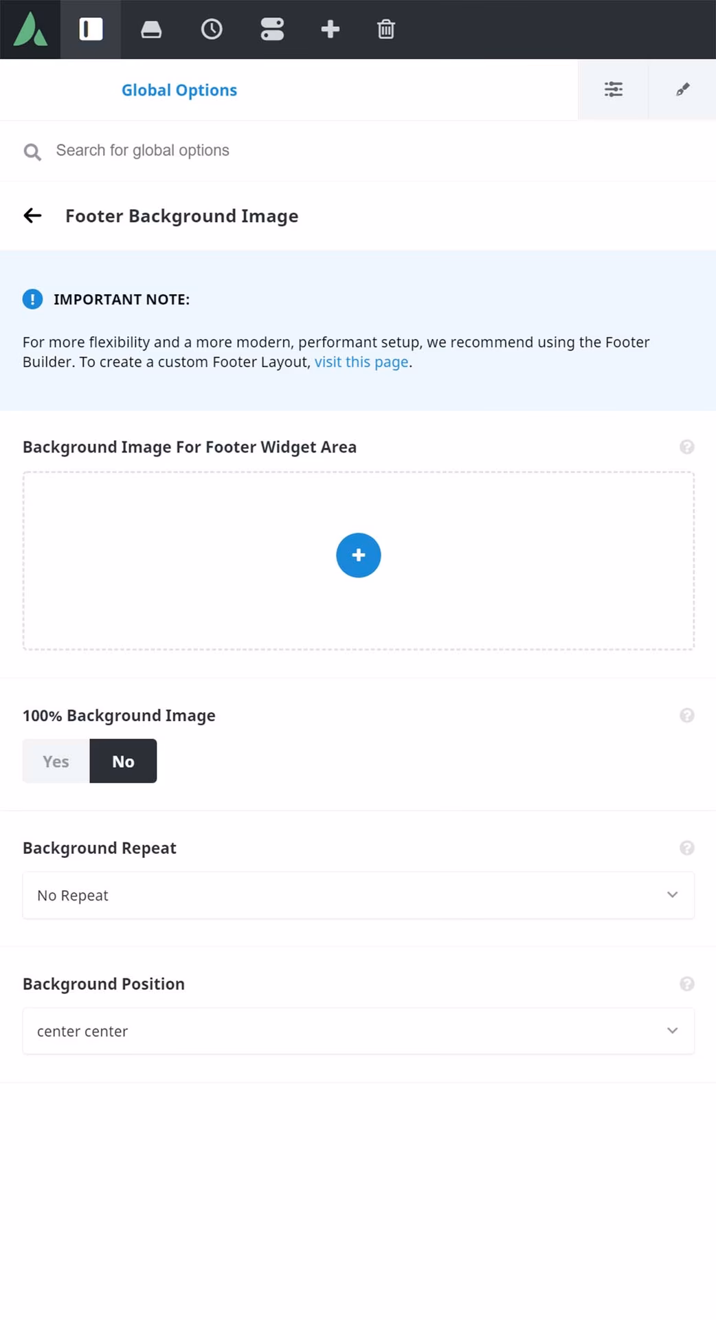 How do I create a footer in Avada?