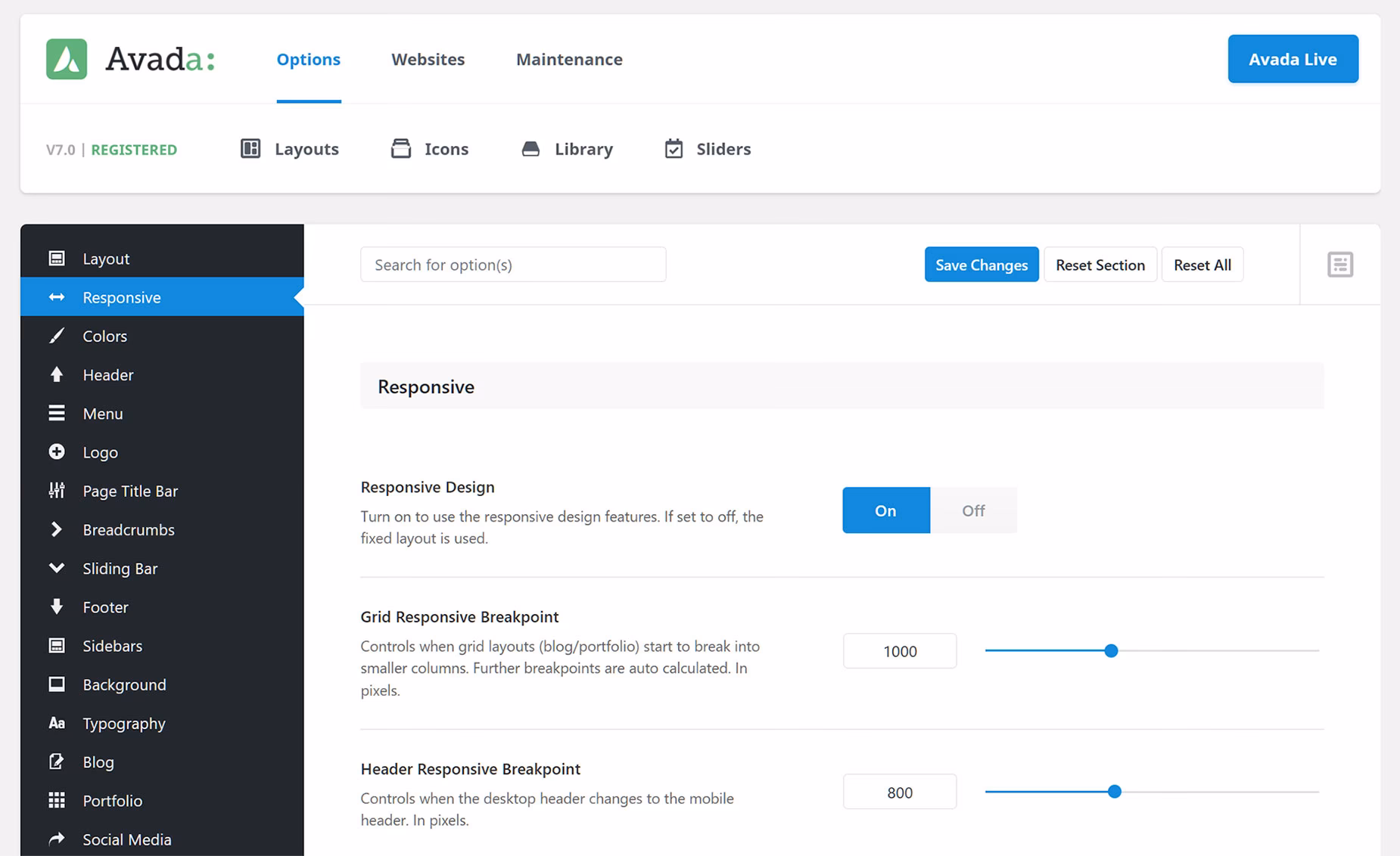 Can I create custom headers with Avada layouts?