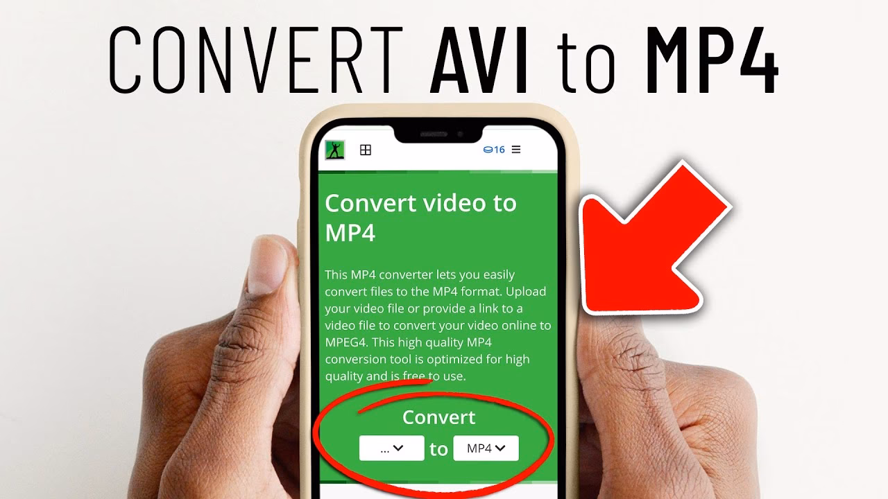 How do I convert AVI to mobile video?