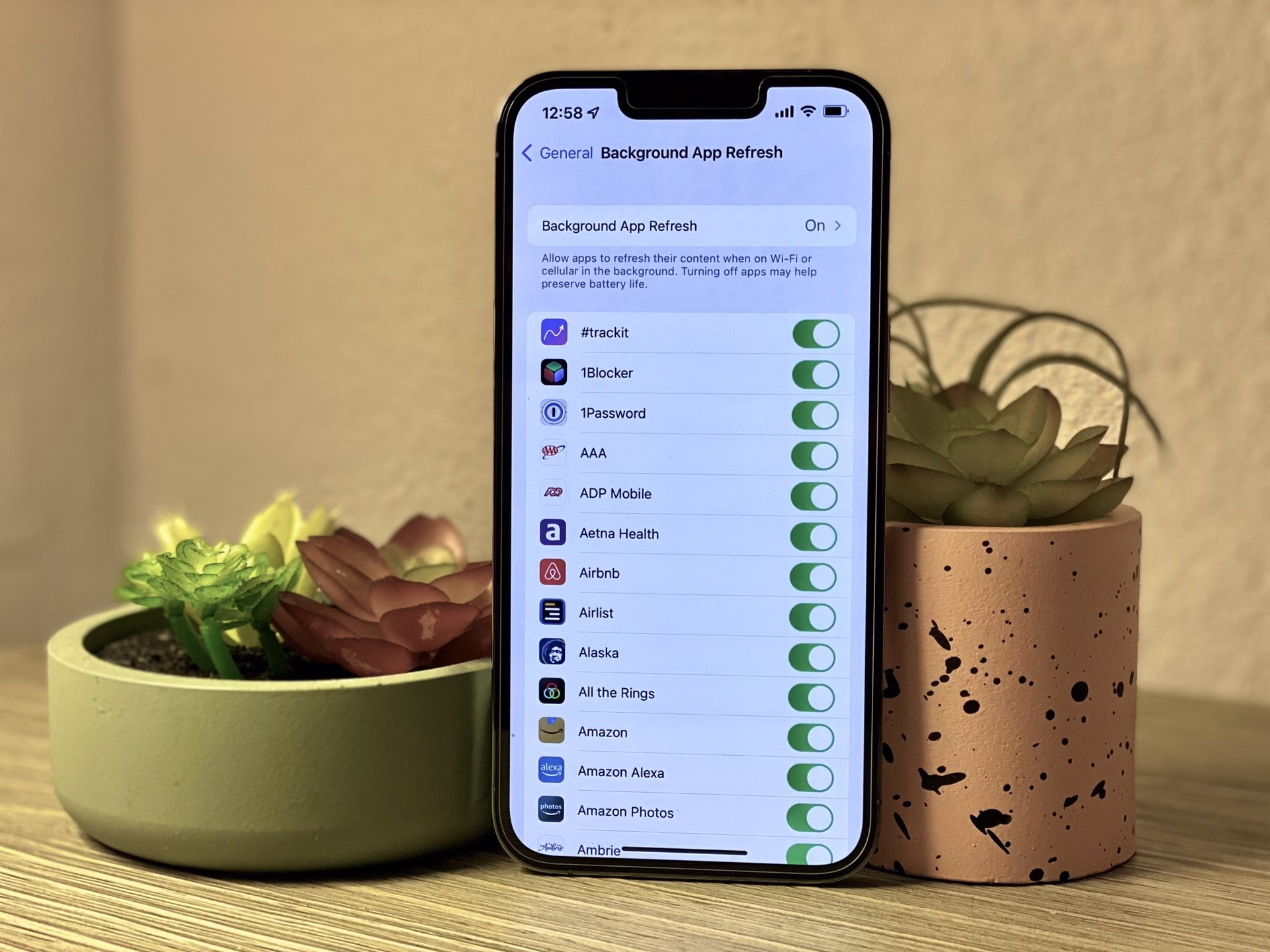 How to turn off background app refresh on iPhone?
